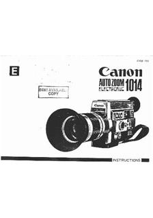 Canon 1014 manual. Camera Instructions.